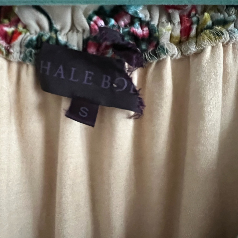 Hale Bob burnout velvet blouse. Floral print. Ruffle sleeves. EUC. Size small - Picture 4 of 9